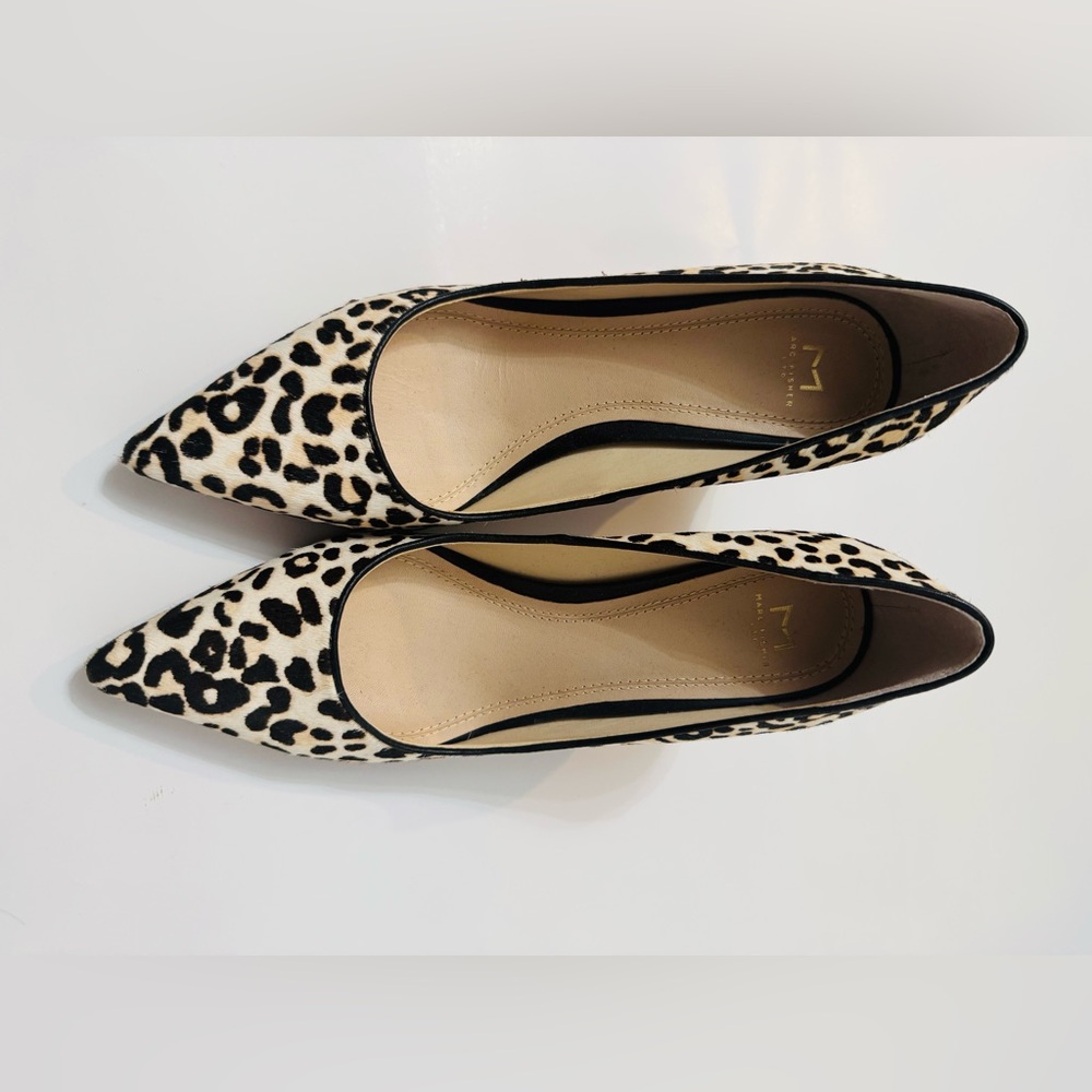 Marc fisher cheetah block heels in size 8. Almost new, in ex condition